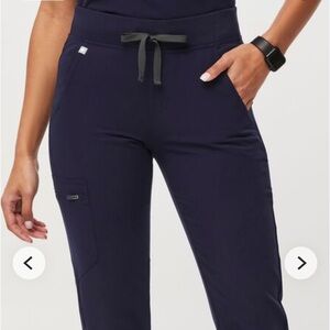 Figs Navy Blue Highwaisted Zamora Scrub Pants